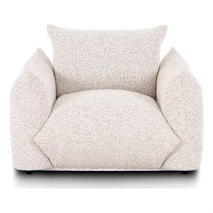 Saint Tropez Nubby Fabric Armchair in Sand