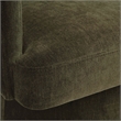 Kristen Moss Olive Green Upcycled Chenille Rolling Desk Chair