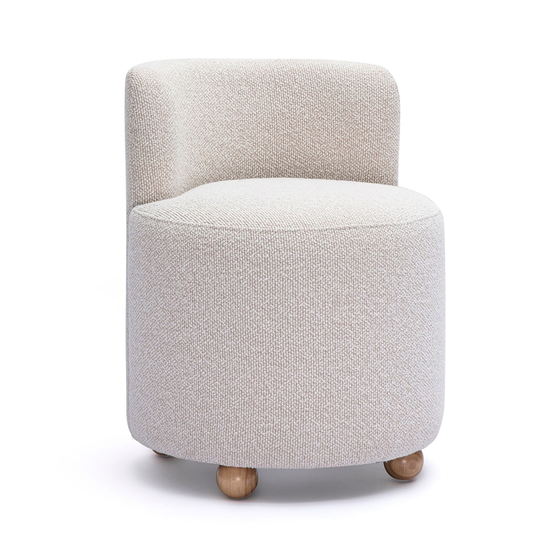 TOV Furniture Hakuna Cream Boucle Desk Chair