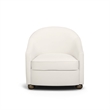 Cettie Cream Velvet Accent Chair