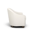 Cettie Cream Velvet Accent Chair