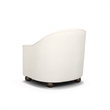 Cettie Cream Velvet Accent Chair