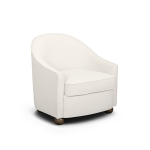 Cettie Cream Velvet Accent Chair