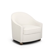 Cettie Cream Velvet Accent Chair
