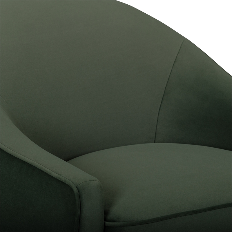 Cettie Green Velvet Accent Chair