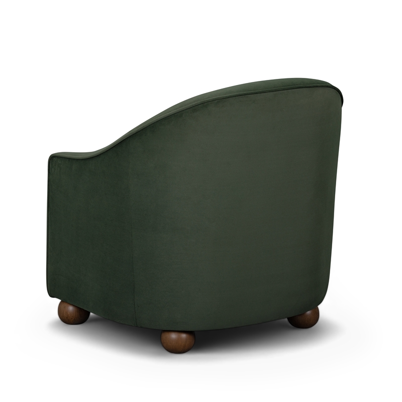 Cettie Green Velvet Accent Chair