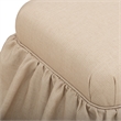 Gertrude Checkered Yellow Linen Ottoman