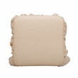 Gertrude Checkered Yellow Linen Ottoman