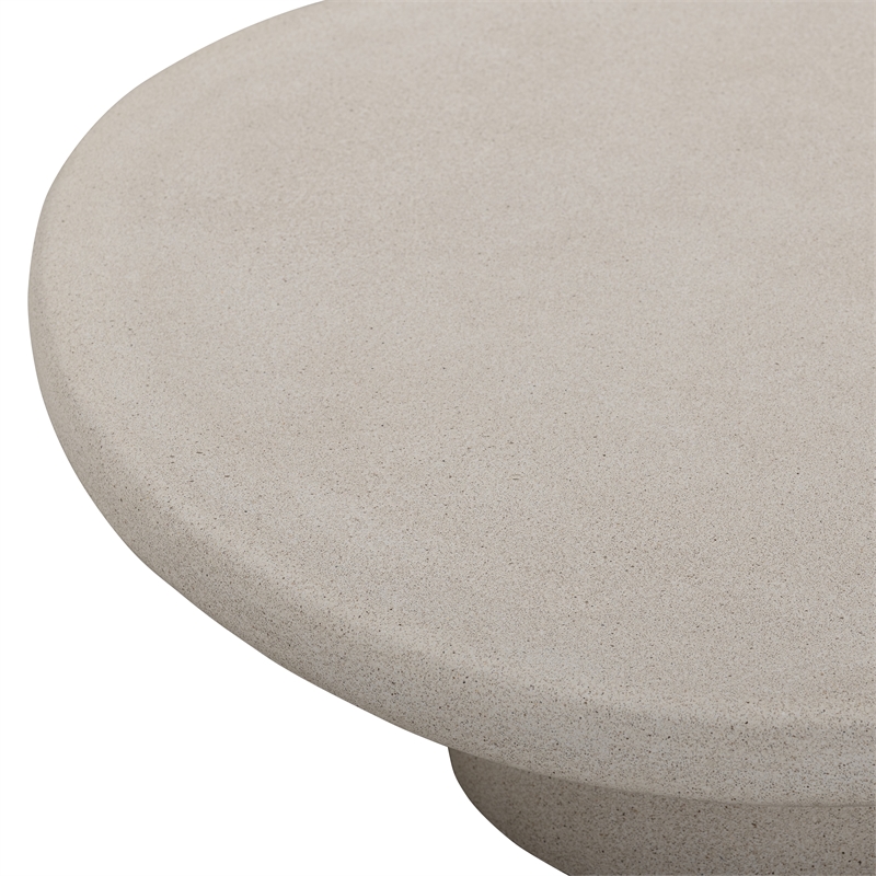 Jade Cream Concrete 34'' Indoor/Outdoor Large Coffee Table