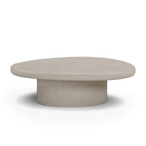 Jade Cream Concrete 34'' Indoor/Outdoor Large Coffee Table