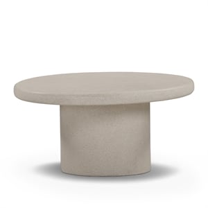 Jade Cream Concrete 28'' Indoor/Outdoor Medium Coffee Table