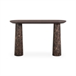 Braya Faux Emperador Marble Console Table