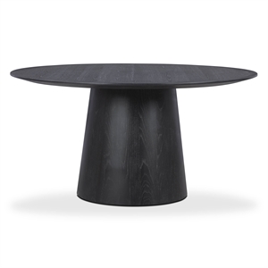 Sahara Black Oak 60&quot Round Dining Table