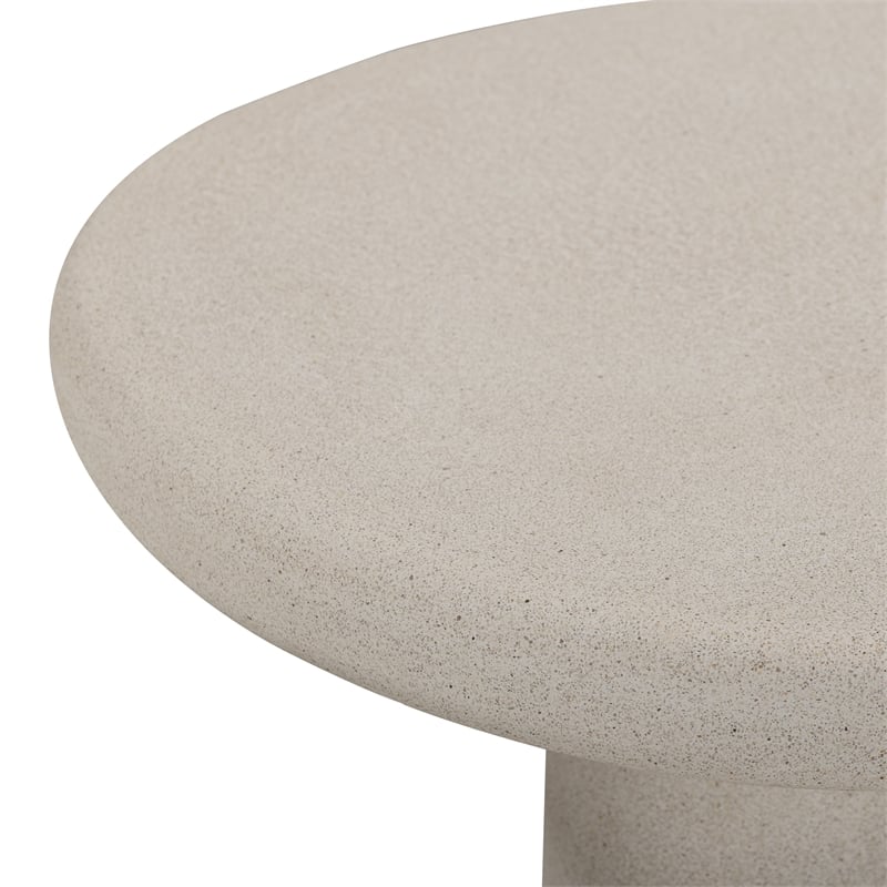 Jade Cream Concrete 21'' Indoor/Outdoor Small Side Table