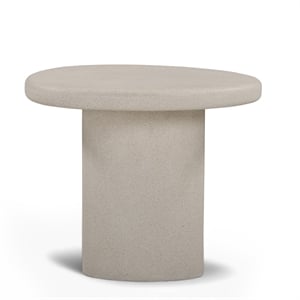 Jade Cream Concrete 21'' Indoor/Outdoor Small Side Table
