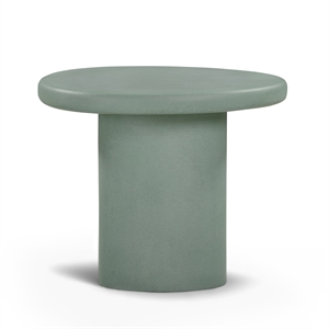 Jade Green Concrete 21'' Indoor/Outdoor Small Side Table