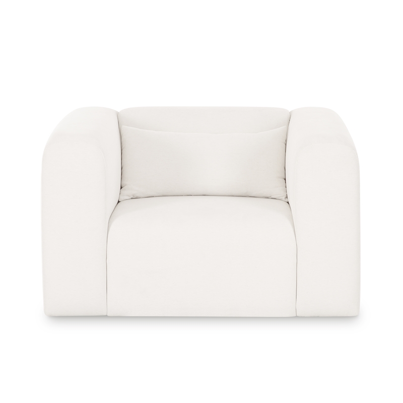 Tarra Cream Chenille Armchair