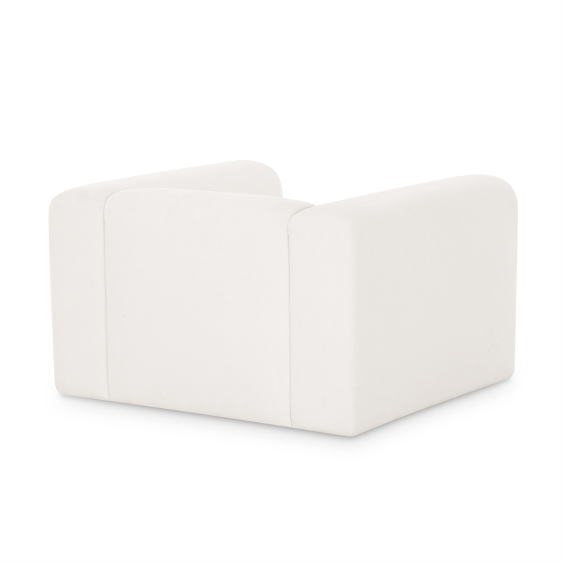 Tarra Cream Chenille Armchair