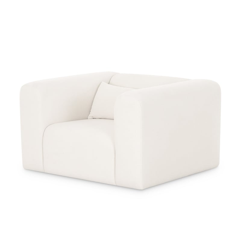 Tarra Cream Chenille Armchair