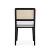 Tassina Cream Upcycled Linen Dining Chair