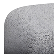 Desi Black and White Woven Fabric Ottoman