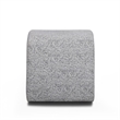 Desi Black and White Woven Fabric Ottoman