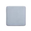 Desi Light Blue Velvet Ottoman