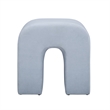 Desi Light Blue Velvet Ottoman