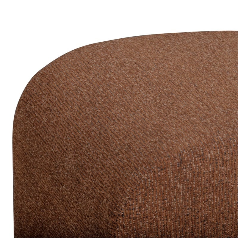 Desi Red Woven Fabric Ottoman