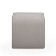 Desi Taupe Velvet Ottoman