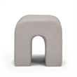 Desi Taupe Velvet Ottoman