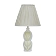 Edith Curved Papier Mache Flower Pleated Table Lamp