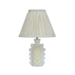 Edith Scalloped Papier Mache Flower Pleated Table Lamp
