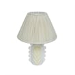 Edith Scalloped Papier Mache Flower Pleated Table Lamp