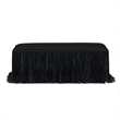Shag Me Black Performance Vegan Leather Bench