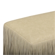 Shag Me Distressed Tan Performance Vegan Leather Bench