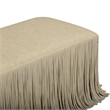 Shag Me Distressed Tan Performance Vegan Leather Bench