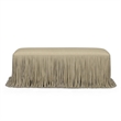 Shag Me Distressed Tan Performance Vegan Leather Bench