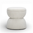 Tomlin Cream Performance Chenille Game Ottoman