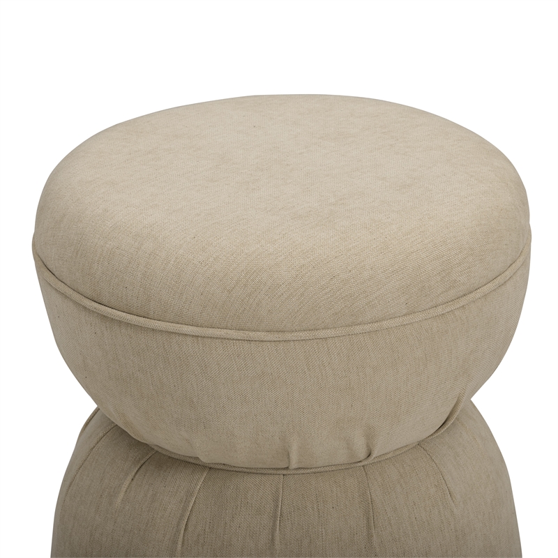 Tomlin Tan Performance Chenille Game Ottoman