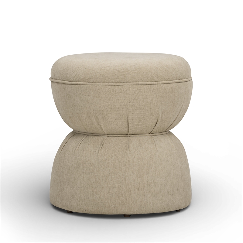 Tomlin Tan Performance Chenille Game Ottoman