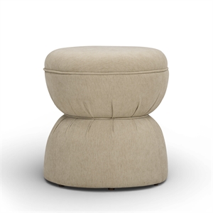 Tomlin Tan Performance Chenille Game Ottoman