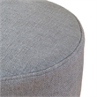 TOV Furniture Elsie Grey Upholstered Pouf
