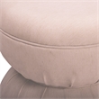 Tomlin Light Pink Performance Chenille Game Ottoman