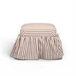 Gertrude Curry Yellow Linen Ottoman