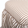 Gertrude Curry Yellow Linen Ottoman
