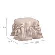 Gertrude Curry Yellow Linen Ottoman