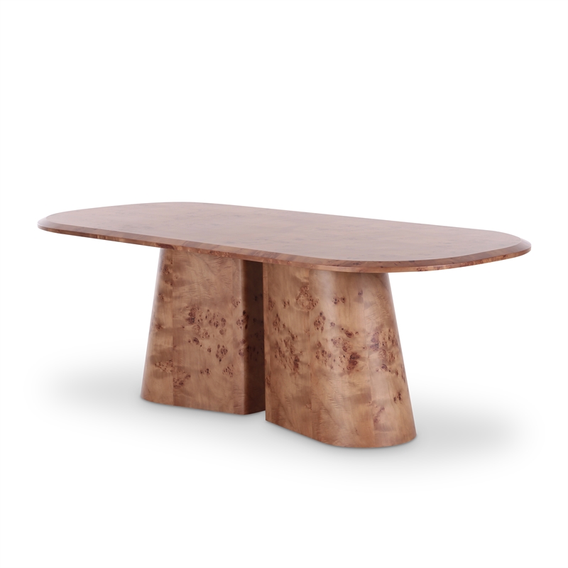 TOV Furniture Gladyss Honey Burl Dining Table