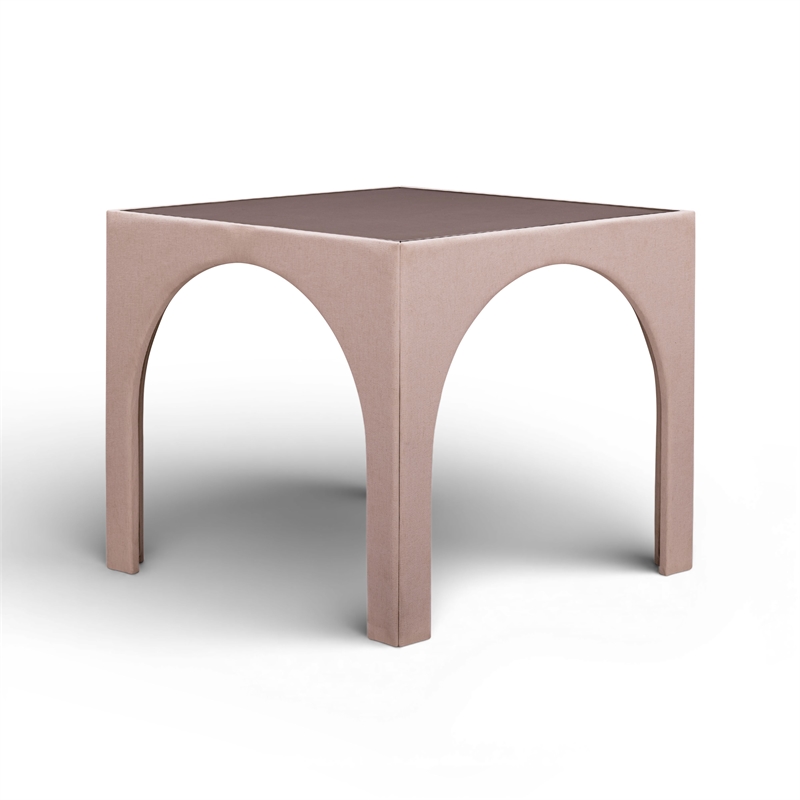 Tomlin Light Pink Performance Chenille Game Table