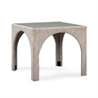 Tomlin Beige Game Table and Ottoman Set